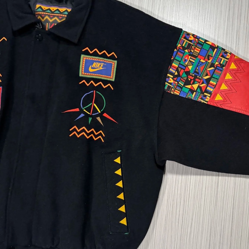 Vintage Nike Spike's Urban Jungle Gym Varsity Jacket Size Medium - Picture 4 of 6